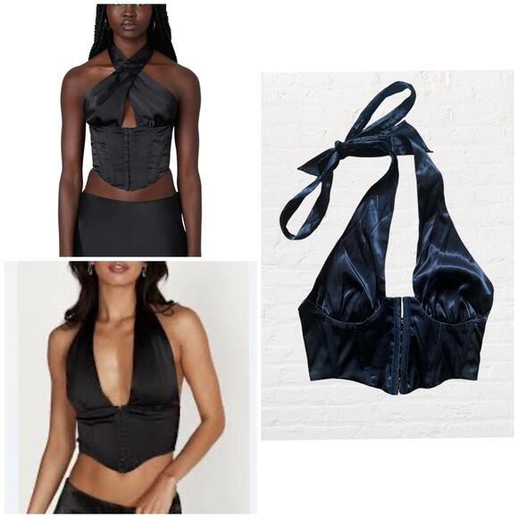 other Tops - Satin halter corset